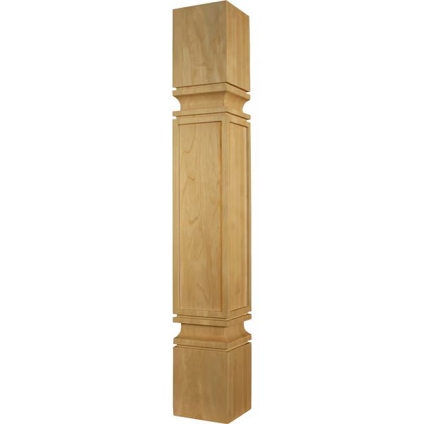 34 1/2 x 5 Massive Square Mission Island Leg in Knotty Pine, Osborne Wood Products, Mfr#: 1448P
